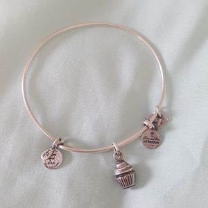 Alex & Ani Silver Cupcake Bracelet